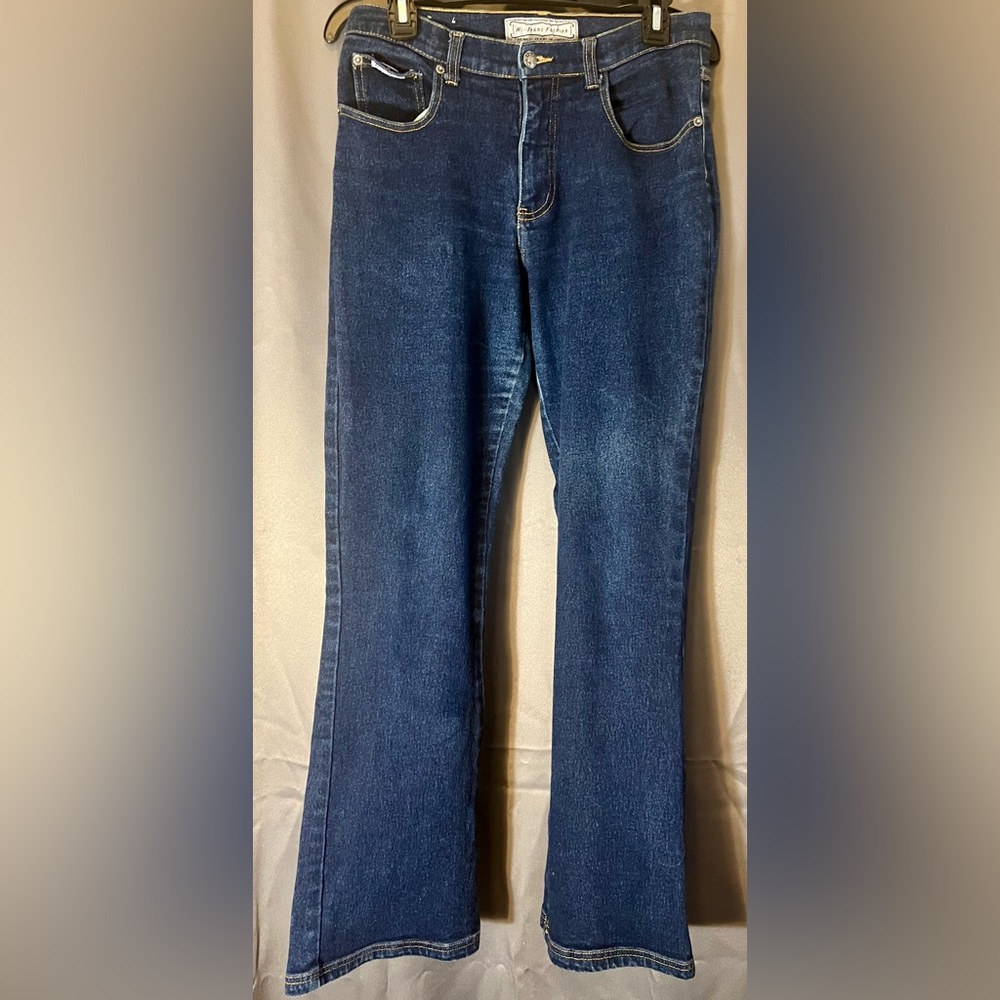 Hi-Jeans Fashion Womens High Waisted flare Bottom casual Denim Sz:11/12
